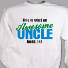 Awesome Uncle Personalized Sweatshirt 53178x